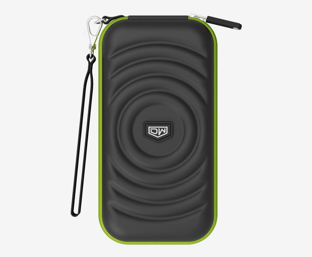 Darts Case in Black and Green - Top view