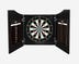 DW Original Black Cabinet Kit - Open view of the Cabinet with Original Dartboard, Chalk Scoreboard, and Outchart.