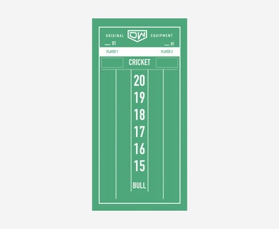 DW Original Chalk Scoreboard - Green - Small - Front