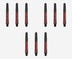 DW Original Clinch Dart Shafts - Comes in packs of 9
