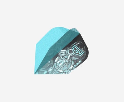 DW Original Piranha Dart Flights - Angled View