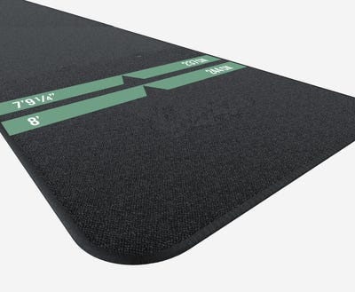 DW Original Sure Shot Dart Mat - Close up of the throwing lines