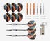 DW Original Phoenix Soft Tip Darts - Includes 3 dart barrels, 9 pixel tips, 9 shafts, 9 flights, and bottle opener