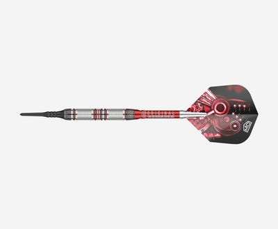 DW Original Piranha Razor 01 Soft Tip Darts - Side View