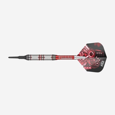DW Original Piranha Razor 01 Soft Tip Darts - Side View