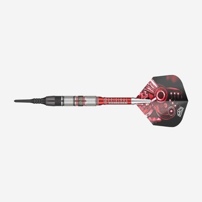 DW Original Piranha Razor 02 Soft Tip Darts - Side View