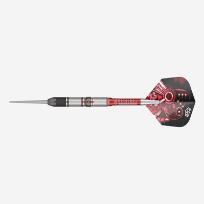 DW Original Piranha Razor 02 Steel Tip Darts - Side View